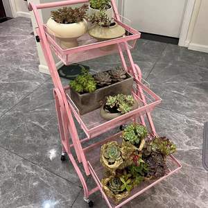 מתקן אחסון למטבח מתכוונן ממתכת, רב מכר, עם גלגלים אוניברסליים, עיצוב מודרני, מתקן אחסון פירות וירקות בר קיימא - Product Image 4