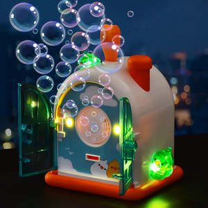 Jouet souffleur de <span class=keywords><strong>bulles</strong></span> Fantasy House |   Distributeur automatique de <span class=keywords><strong>savon</strong></span> liquide lumineux |   Jouets interactifs d'extérieur pour les fêtes d'enfants - Product Image 1