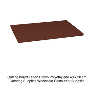 Planche à découper en polyéthylène marron 40 × 30 × 2 h cm - Product Image 2