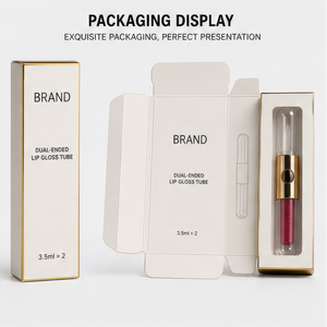 Organic Non-stick Cup double-ended personal <b>lip</b> gloss in skinny tubes for Party Makeup Private Label - Product Image 5