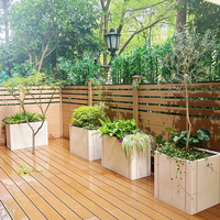 Planche de terrasse composite en bois plastique co-extrudé de conception moderne, imperméable, pour l'extérieur, pour sols Trex avec terrasse en WPC