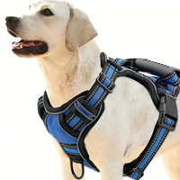 Ensemble de laisse de harnais de service tactique sans traction pour chien ceinture de sécurité de voiture bol pliant ensemble de sacs à ordures dégradables pour chiens