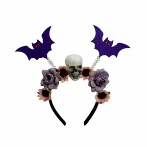 Diadema <span class=keywords><strong>de</strong></span> Murciélago con Flores para Disfraz <span class=keywords><strong>de</strong></span> Halloween, Unisex, Hecha a Mano, para Fiesta <span class=keywords><strong>de</strong></span> <span class=keywords><strong>Carnaval</strong></span>, Festival <span class=keywords><strong>de</strong></span> Fantasmas - Product Image 5
