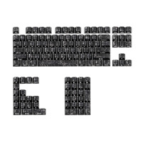 Keycaps Pola Serat Karbon Terlaris Impor, Tekstur Karbon Tempa, Desain Karbon Es dengan Ukiran Samping