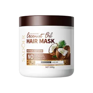 Máscara de cabelo encaracolado nutritiva para crianças, de marca própria, anti-frizz, sem sulfato, manteiga de karité e colágeno, máscara para cabelos cacheados profundos