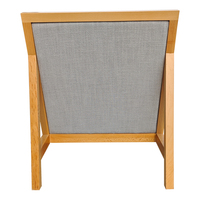 Silla de Comedor de Madera Personalizada, Silla Tapizada en Tela, Muebles para Hoteles y Restaurantes OEM