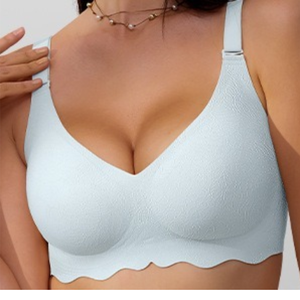 Nylon Soft Wireless Einteiliger BH Push-Up Verstellbare Haken Gepolsterte Cups Komfortable vollständige Abdeckung-für Plus Size Damen BH - Product Image 5