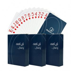 Wholesale Custom Design Personalized Printed Playing Game Restaurant Bar Tea Drink Shop Entertainment Pvc <b>Poker</b> Cards - Product Image 1