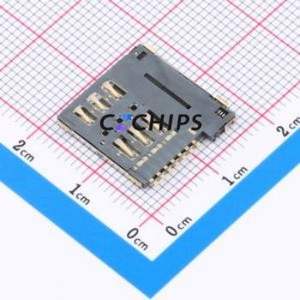 SIM-002-A7 SIM Card Connector SMD Connector Self-Return Type Micro SIM Card Card Holder With Card Detection - Product Image 2