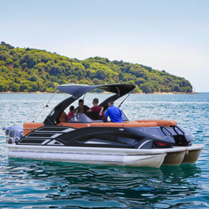 เรือโป๊ะไฟเบอร์กลาสสุดหรูพร้อมเครื่องยนต์ระดับพรีเมียมสำหรับขายตรง - Product Image 2