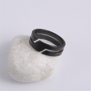 Anillo <span class=keywords><strong>de</strong></span> Acero Inoxidable para Hombre y Mujer, Anillos <span class=keywords><strong>de</strong></span> Dedo Casuales para Parejas, Joyería Simple <span class=keywords><strong>de</strong></span> Moda, Regalo <span class=keywords><strong>de</strong></span> Compromiso o <span class=keywords><strong>Aniversario</strong></span>, Nueva Llegada - Product Image 4