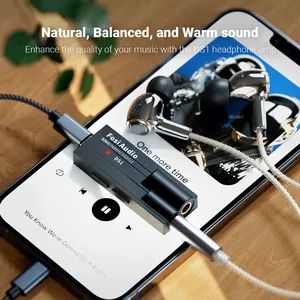Fosi Audio DS1 DSD512 <span class=keywords><strong>DAC</strong></span> HiFi, Amplificador de Auriculares, Mini <span class=keywords><strong>DAC</strong></span> USB, Compatible con 32bit/768kHz, con Salidas Duales de 3.5MM y 4.4MM - Product Image 4
