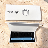 Organisateur de voyage magnétique portable de luxe pour stylos de beauté et applicateurs cosmétiques, boîte de rangement protectrice avec logo personnalisé