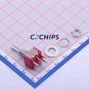 7207SYCSE <b>Toggle</b> Switch Through hole Component (THT) Switch Double Pole Double Throw 120V 28V Cylindrical Knob - Product Image 2