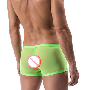 2023 gran oferta, Calzoncillos Bóxer transparentes sexis transpirables para hombres homosexuales, diseño de micromesh visible - Product Image 4
