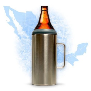 2022 nueva oferta 40oz Acero inoxidable gran capacidad botellas de cerveza enfriador soporte de cerveza con asa - Product Image 3