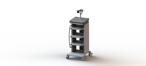 Nbridge ORP nội soi Workstation tiên tiến <span class=keywords><strong>Ent</strong></span> cụ khẩn cấp nội soi Xe đẩy giỏ hàng - Product Image 3