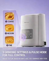 Preparador de Comida para Bebés, Vaporizador y Licuadora Combinados, Procesador de Purés con Cocción Automática y Pantalla Táctil Digital