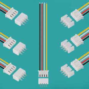 XH 2.54mm <span class=keywords><strong>4</strong></span>-pin tiêu đề kết <span class=keywords><strong>n</strong></span>ối Nam để <span class=keywords><strong>n</strong></span>ữ 200mm phẳng Dây Cáp Adapter với Brass liê<span class=keywords><strong>n</strong></span> hệ với 26AWG tương thích PCB XH (4P) - Product Image 2