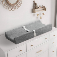 Compresser le coussin à langer portatif de couche de bébé avec la mousse imperméable de doublure de couverture souple contournée pour le voyage extérieur