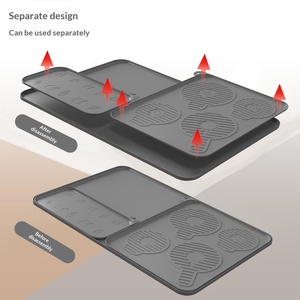 Accessoires compatibles pour machine à crème glacée <span class=keywords><strong>Ninja</strong></span> NC700/701, tapis de drainage en silicone antidérapant pour rangement de cuisine - Product Image 3