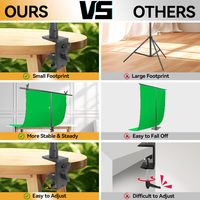 Supports de fond de photographie en forme de T pour bureau, accessoires de studio photo