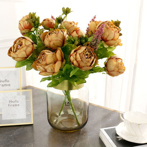 Peonías de Seda Sintética LUYI, Estilo Europeo, Color Primaveral, 13 Flores Artificiales Ecológicas, Accesorios para San Valentín, Bodas y Decoración del Hogar - Product Image 6