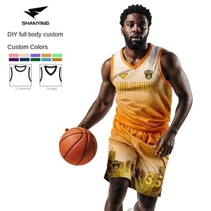 Uniforme de basket-ball personnalisé, respirant et à séchage rapide, <span class=keywords><strong>maillot</strong></span> d'équipe pour hommes, femmes et étudiants, ensemble d'uniformes d'équipe de compétition, 100% polyester - Product Image 3