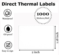 Label Thermal Langsung Perekat Sendiri Stiker Thermal Serbaguna Label Thermal Pengiriman Inventaris Dapat Disesuaikan