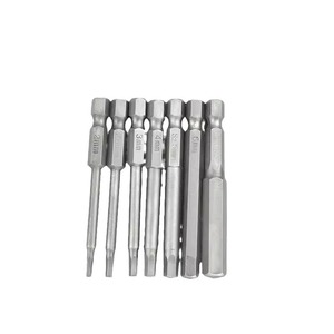 Hex <b>Screwdriver</b> <b>Bit</b> <b>Set</b> Metric Chrome Vanadium Steel 2mm 3mm 4mm 5mm 6mm Industrial Grade Chrome Plated - Product Image 3