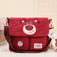 Classique grande capacité sac à bandoulière mignon Zootopia Animal en peluche avec Judy Nick fraise ours jouet animaux