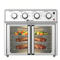ANBOLIFE OEM&ODM Horno Freidora de Aire Inteligente de 25L No Tóxico con Control de Perilla de Puerta Abierta Desmontable y Nueva Tecnología de Calentamiento para Cocción Rápida