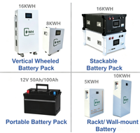 Meilleure batterie au lithium Lifepo4 12v 24v 48V 50ah 100ah 150Ah 200ah 300ah pour les systèmes de stockage d'énergie solaire 5KWH