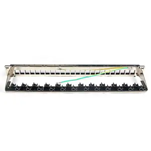 Leere 24 Ports 19 Zoll modulare Verkabelung Cat6 STP entladetes Patch Panel