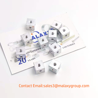 MALAXY 6 côtés M3M5M6M8M10 trous de vis bloc alliage d'aluminium connexion de verrouillage écrou carré support fixation filetage plaque bloc Cube