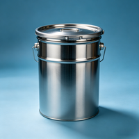 Réservoir de stockage en acier inoxydable, fût pour liquides chimiques, baril pour sel de lithium, conteneur métallique hermétique