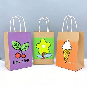 Wholesale Eco-Friendly Brown Kraft Paper Bag <b>Lamination</b> Accept Custom Printing Fast Food Take Away Twisted Handle Shopping Bags - Product Image 2