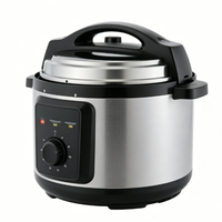 Cuiseur à riz automatique portable 1L en alliage d'aluminium, à écran tactile numérique invisible, faible teneur en sucre, écologique, avec tasse doseuse