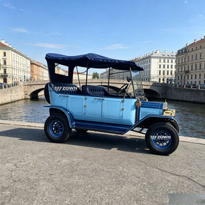 Diseño de chasis estable, coche eléctrico retro vintage para turismo, batería de larga duración para transporte en viñedos y fincas - Product Image 1