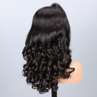 Pelucas de Lujo con Encaje Frontal HD 13x6, Rizado Ondulado, 100% Cabello Humano Virgen, Pre-Desplumadas, Nudos Decolorados, Sin Pegamento
