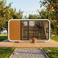 Cabane préfabriquée clé en main type Apple Pod prête à l'emploi pour la location Airbnb et les parcs de vacances
