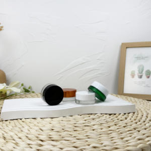 CR <b>Glass</b> <b>Bottles</b> Matte Black Clear <b>Glass</b> Jars with Child-Resistant Screw Caps - Product Image 3