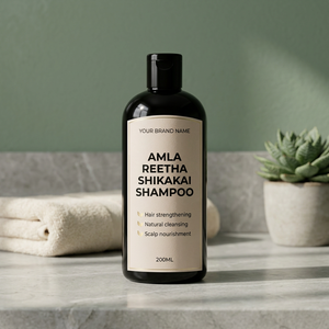 Amla Reetha Shikakai Herbal Liquid <b>Shampoo</b> Deep Cleansing Anti-Dandruff Hair Care Formula for Strong & Healthy Hair - Product Image 3