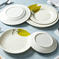 Assiettes à dîner en mélamine écologiques et minimalistes NEWELL, empilables, rondes, pour salade, pour la cuisine domestique