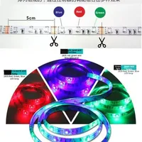 Coloré noir IP65 étanche 8mm LED bande lumineuse USB Dimmable décoration pour TV fond ordinateur bureau dortoir chapiteau