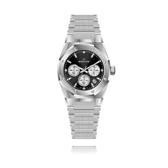 Multi-function Quartz Watch Custom Luxury Sports Business Men's Watch, 316L Stainless Steel Sapphire 10ATM Waterproof Watch