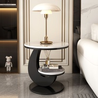 Table Basse Petite Luxe Léger Table d'Appoint Créative en Bois pour Salon Canapé & Balcon Mobilier Domestique Haut de Gamme Simple