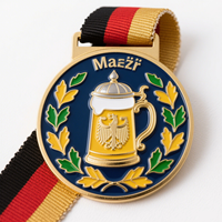 Médaille de l'Oktoberfest de Munich en édition limitée, design personnalisé, souvenir de festival allemand de haute qualité, médaille en métal en vrac