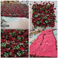 Dinding Bunga Sutra Buatan 5D Ukuran 8ft X 8ft untuk Latar Belakang Pernikahan dan Dekorasi Pesta Acara