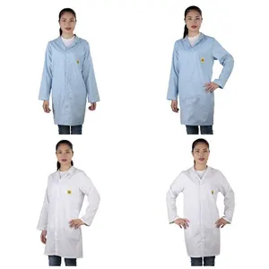 antistatic clothing ESD smock for cleaning room protective clothing standard 3/4 antistatic smock